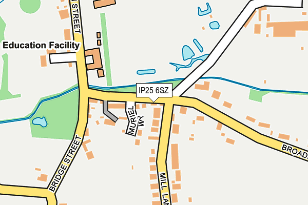 IP25 6SZ map - OS OpenMap – Local (Ordnance Survey)