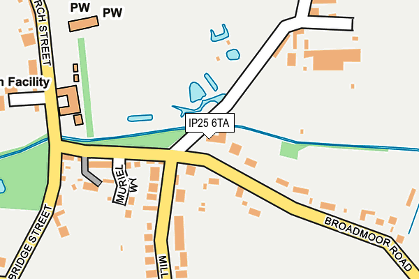 IP25 6TA map - OS OpenMap – Local (Ordnance Survey)