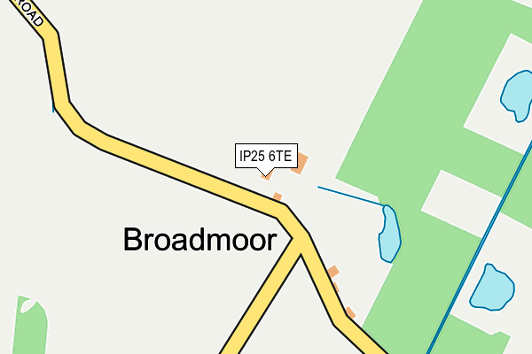 IP25 6TE map - OS OpenMap – Local (Ordnance Survey)