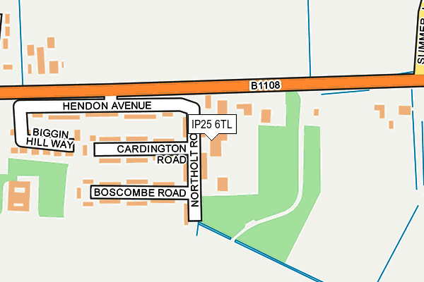 IP25 6TL map - OS OpenMap – Local (Ordnance Survey)