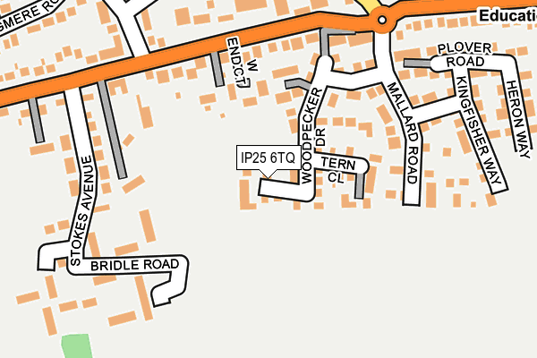IP25 6TQ map - OS OpenMap – Local (Ordnance Survey)