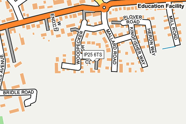 IP25 6TS map - OS OpenMap – Local (Ordnance Survey)