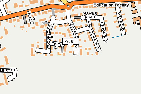 IP25 6TT map - OS OpenMap – Local (Ordnance Survey)