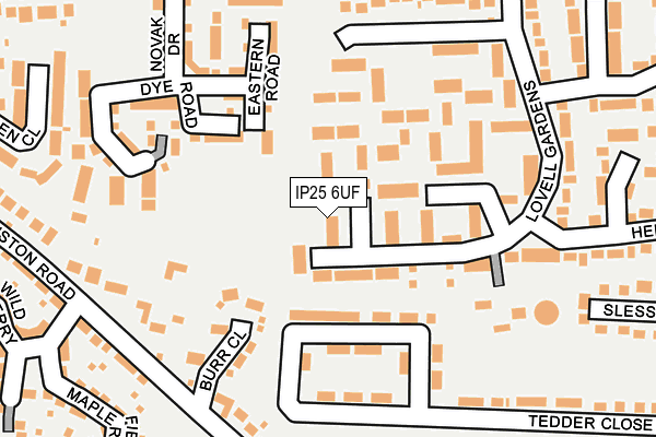 IP25 6UF map - OS OpenMap – Local (Ordnance Survey)