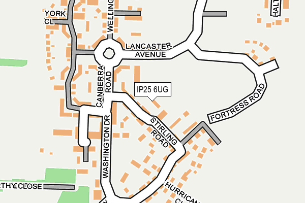 IP25 6UG map - OS OpenMap – Local (Ordnance Survey)