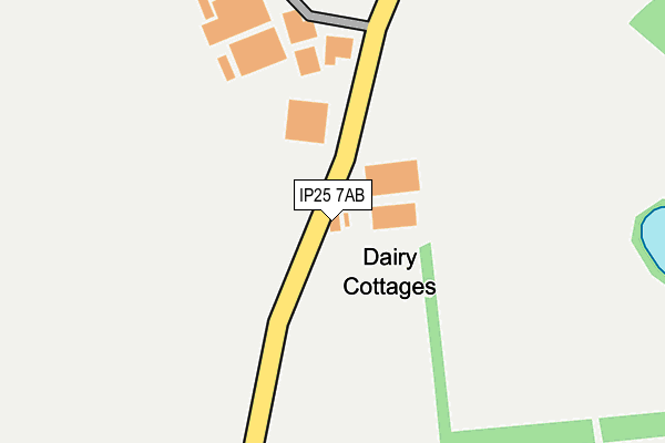 IP25 7AB map - OS OpenMap – Local (Ordnance Survey)