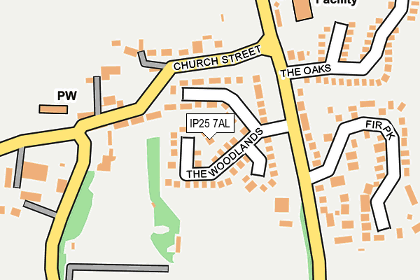IP25 7AL map - OS OpenMap – Local (Ordnance Survey)