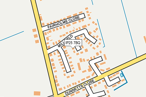 IP25 7BQ map - OS OpenMap – Local (Ordnance Survey)