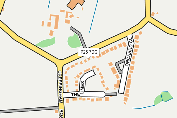 IP25 7DG map - OS OpenMap – Local (Ordnance Survey)