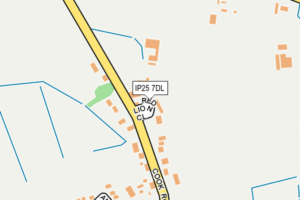 IP25 7DL map - OS OpenMap – Local (Ordnance Survey)