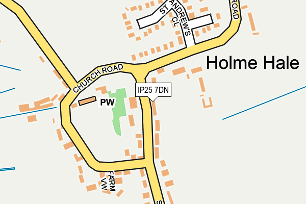 IP25 7DN map - OS OpenMap – Local (Ordnance Survey)