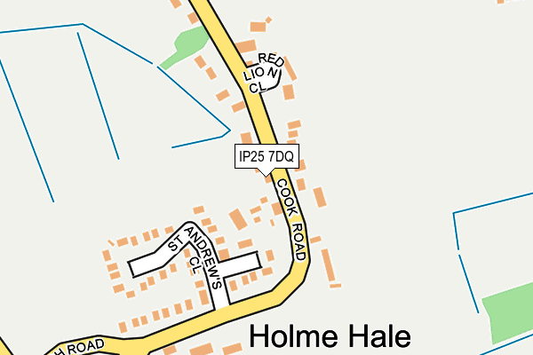 IP25 7DQ map - OS OpenMap – Local (Ordnance Survey)