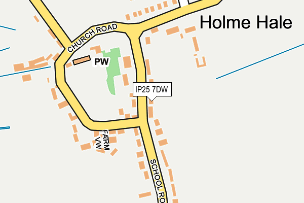 IP25 7DW map - OS OpenMap – Local (Ordnance Survey)