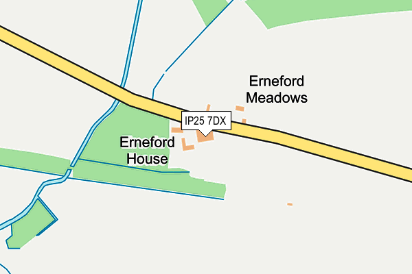 IP25 7DX map - OS OpenMap – Local (Ordnance Survey)