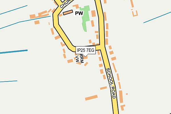 IP25 7EG map - OS OpenMap – Local (Ordnance Survey)