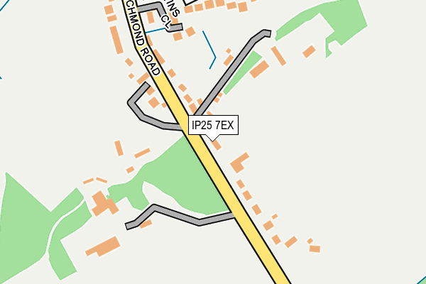 IP25 7EX map - OS OpenMap – Local (Ordnance Survey)