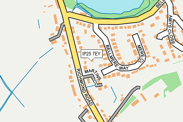 IP25 7EY map - OS OpenMap – Local (Ordnance Survey)