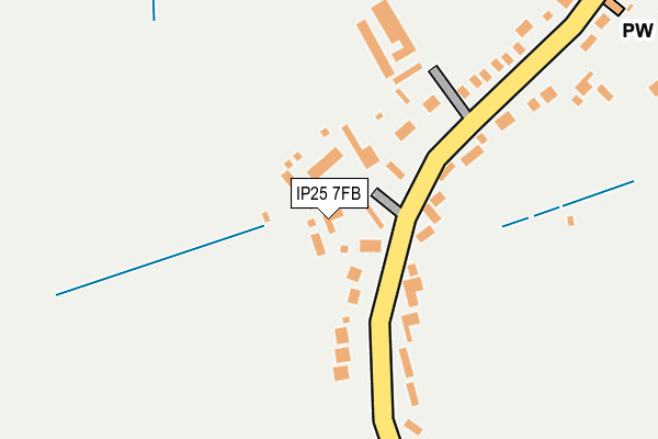 IP25 7FB map - OS OpenMap – Local (Ordnance Survey)