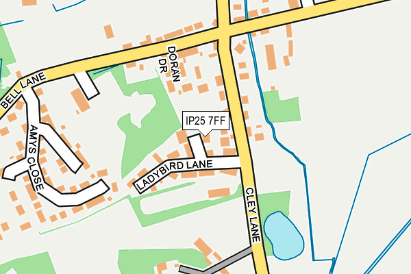 IP25 7FF map - OS OpenMap – Local (Ordnance Survey)