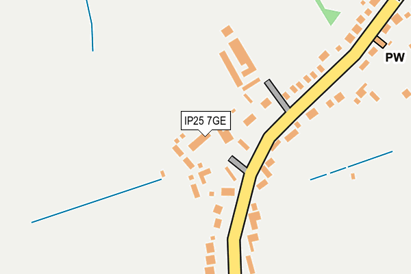 IP25 7GE map - OS OpenMap – Local (Ordnance Survey)