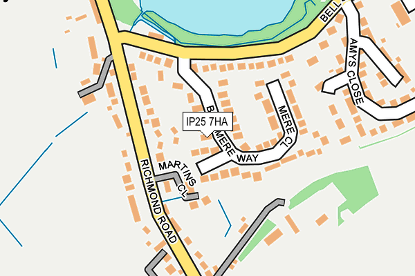 IP25 7HA map - OS OpenMap – Local (Ordnance Survey)