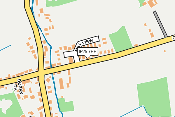 IP25 7HF map - OS OpenMap – Local (Ordnance Survey)