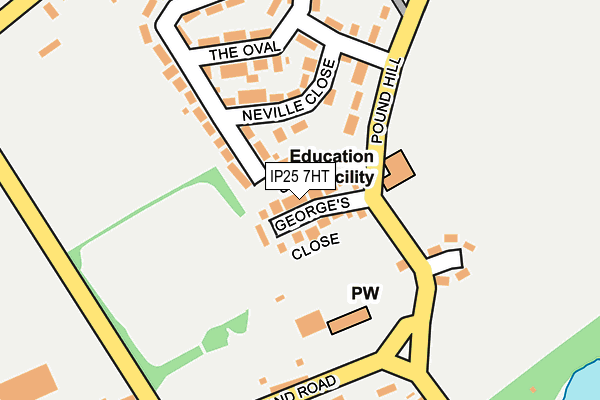 IP25 7HT map - OS OpenMap – Local (Ordnance Survey)