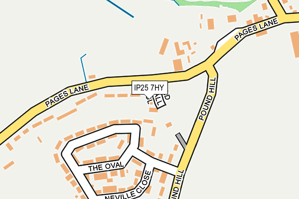 IP25 7HY map - OS OpenMap – Local (Ordnance Survey)