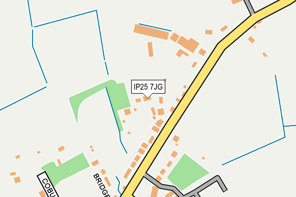 IP25 7JG map - OS OpenMap – Local (Ordnance Survey)