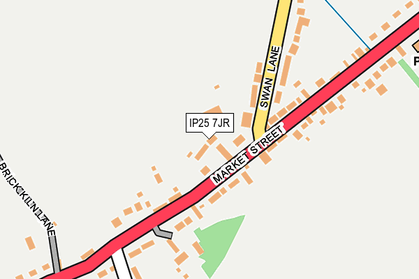 IP25 7JR map - OS OpenMap – Local (Ordnance Survey)