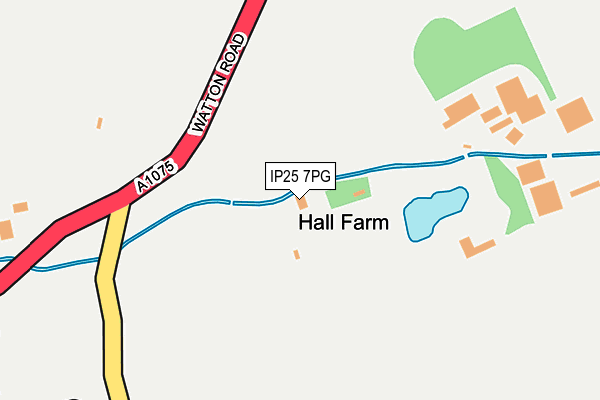 IP25 7PG map - OS OpenMap – Local (Ordnance Survey)