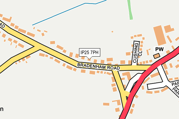 IP25 7PH map - OS OpenMap – Local (Ordnance Survey)