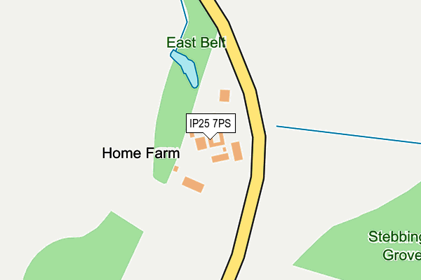 IP25 7PS map - OS OpenMap – Local (Ordnance Survey)