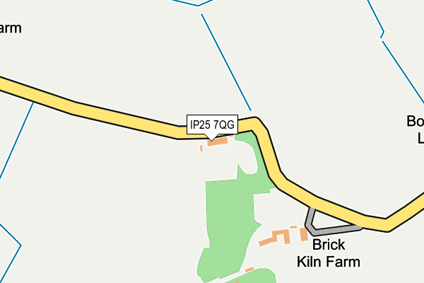 IP25 7QG map - OS OpenMap – Local (Ordnance Survey)