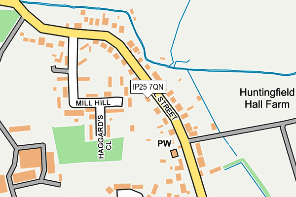 IP25 7QN map - OS OpenMap – Local (Ordnance Survey)
