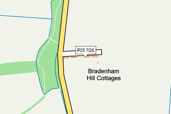 IP25 7QS map - OS OpenMap – Local (Ordnance Survey)