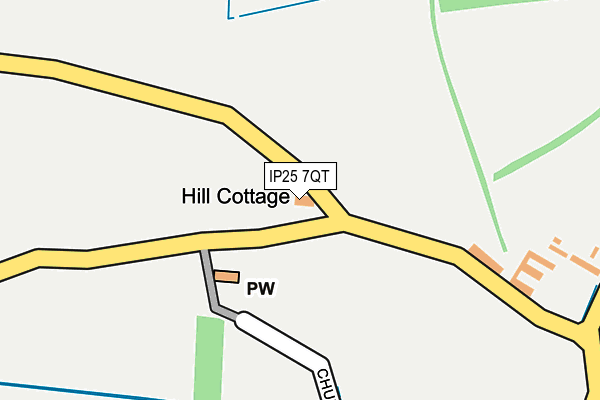 IP25 7QT map - OS OpenMap – Local (Ordnance Survey)