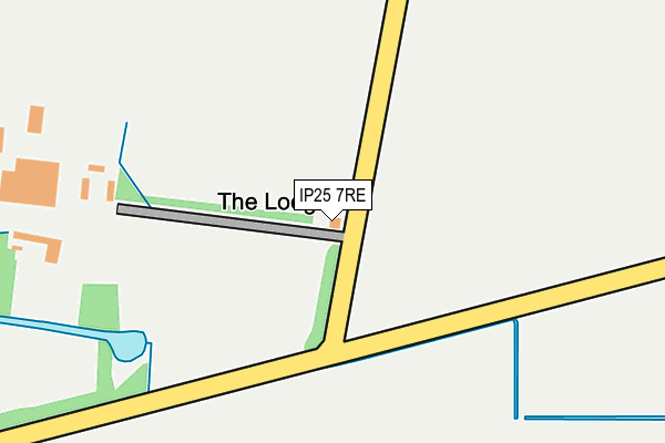 IP25 7RE map - OS OpenMap – Local (Ordnance Survey)