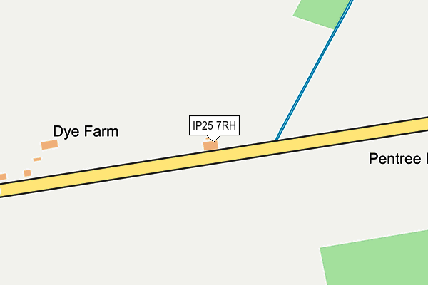 IP25 7RH map - OS OpenMap – Local (Ordnance Survey)