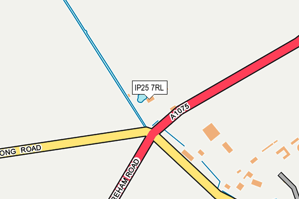 IP25 7RL map - OS OpenMap – Local (Ordnance Survey)