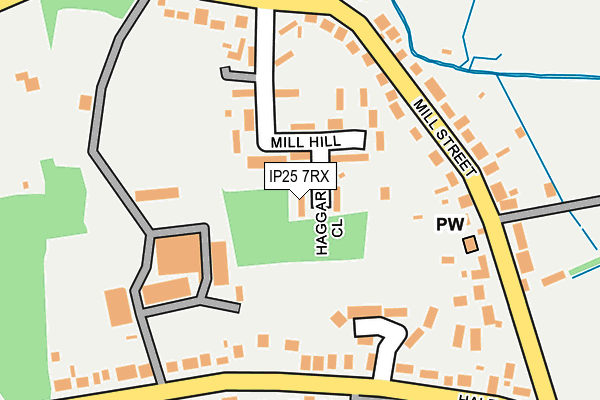 IP25 7RX map - OS OpenMap – Local (Ordnance Survey)