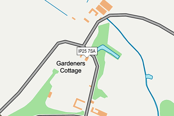 IP25 7SA map - OS OpenMap – Local (Ordnance Survey)