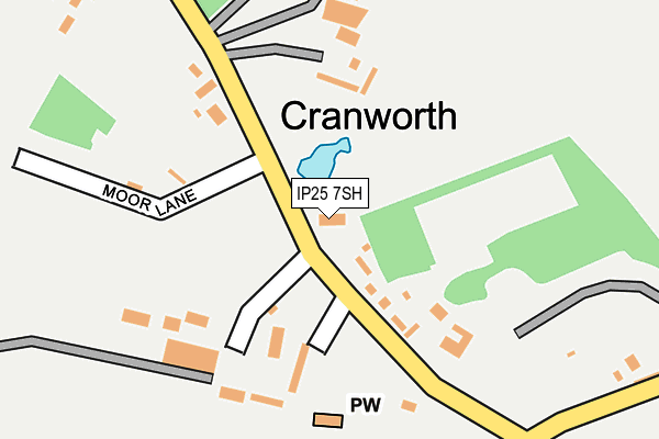 IP25 7SH map - OS OpenMap – Local (Ordnance Survey)