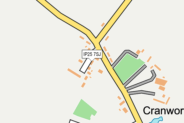 IP25 7SJ map - OS OpenMap – Local (Ordnance Survey)