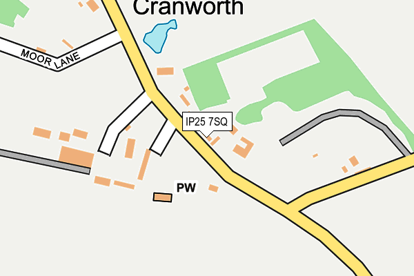 IP25 7SQ map - OS OpenMap – Local (Ordnance Survey)