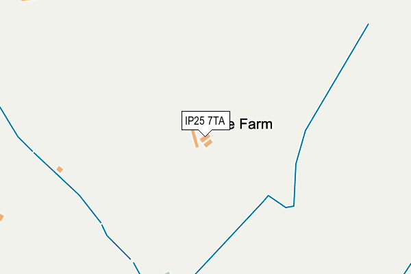 IP25 7TA map - OS OpenMap – Local (Ordnance Survey)