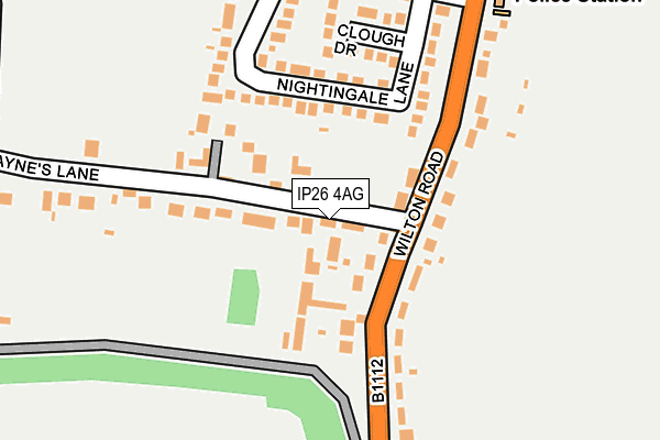 IP26 4AG map - OS OpenMap – Local (Ordnance Survey)