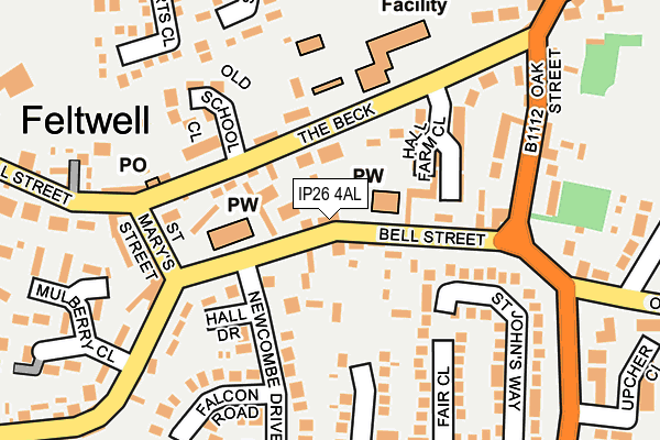 IP26 4AL map - OS OpenMap – Local (Ordnance Survey)