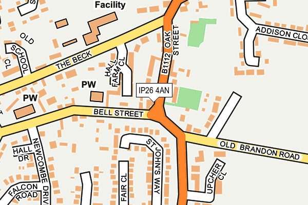 IP26 4AN map - OS OpenMap – Local (Ordnance Survey)