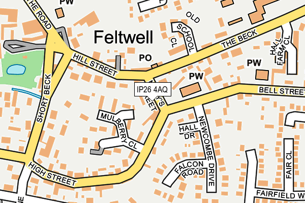 IP26 4AQ map - OS OpenMap – Local (Ordnance Survey)